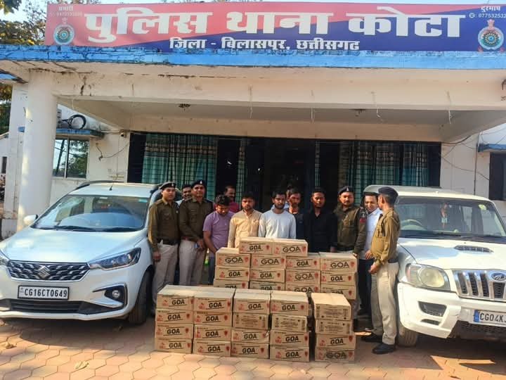 नशे के अवैध कारोबार पर बिलासपुर पुलिस का प्रहार, 21 लाख की सम्पत्ति जब्त, 5 गिरफ्तार